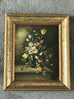 Dutch-style floral still life Framed Print